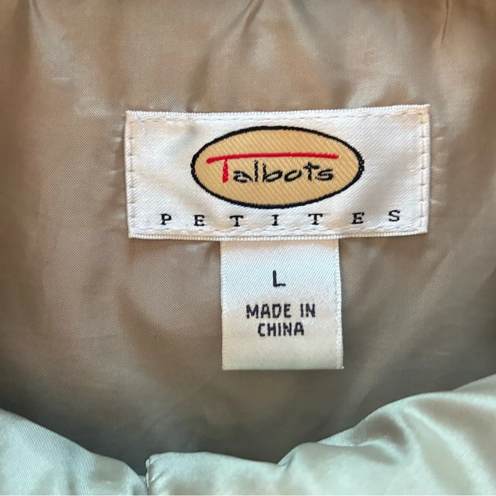 Talbots Light Tan Puffer Vest - Picture 3 of 16